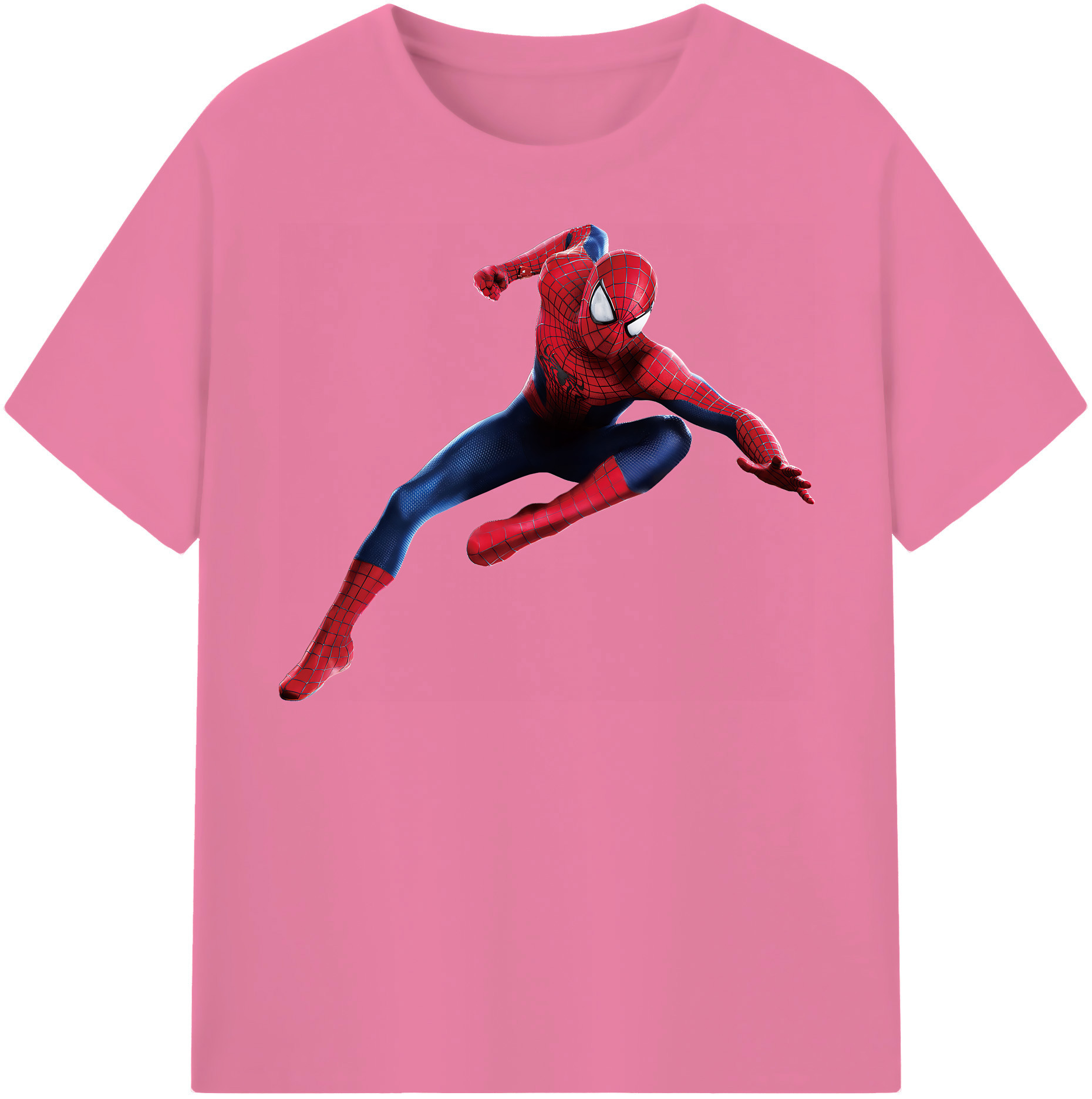 （画像用） Spider Man スパイダーマン 綿100％半袖Tシャツ（フロントプリント）